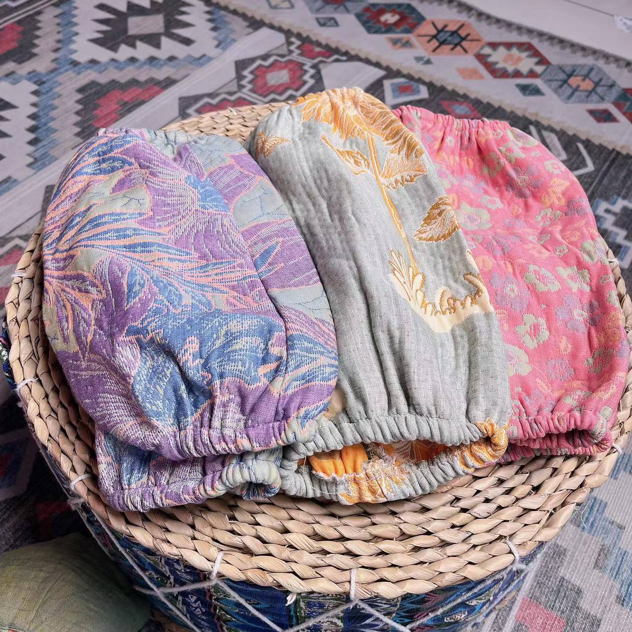 【三层纱袖套】全棉加厚小花可爱学生做家务百搭袖套