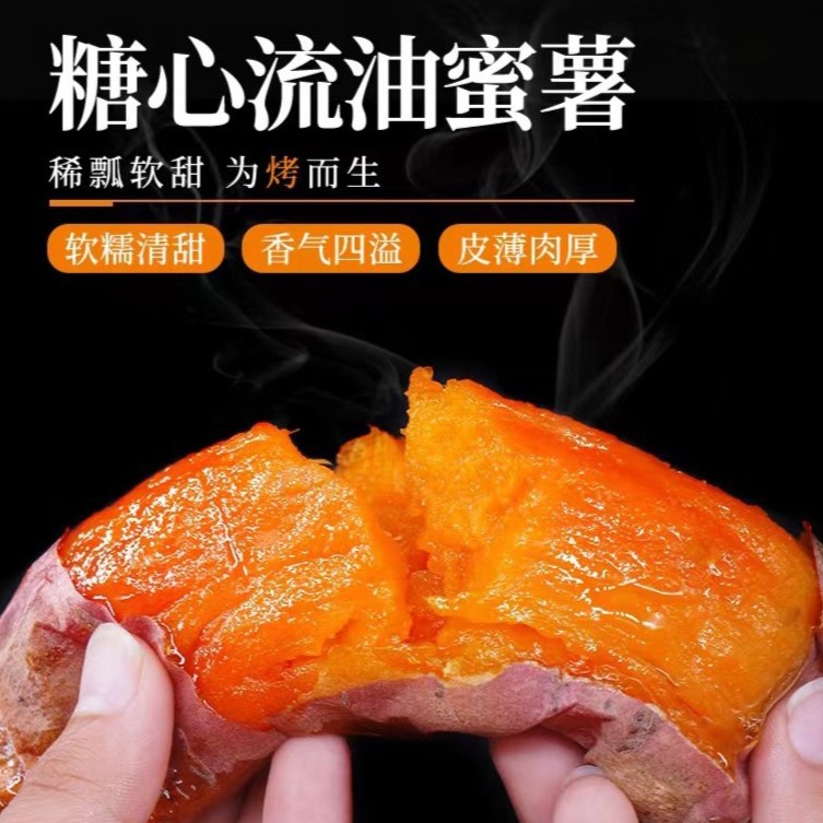 甄选本地红蜜薯口感甜蜜2/10斤软糯无丝皮薄肉厚清甜肉质糖心优品