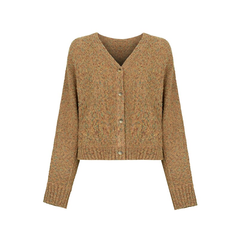 S·DEER圣迪奥早秋套装女装慵懒针织套装撞色长袖针织衫S234Z3577