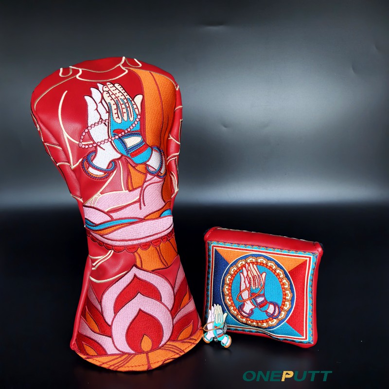 ONEPUTT【我佛慈悲助我一推】高尔夫杆头套 - 一号木推杆套