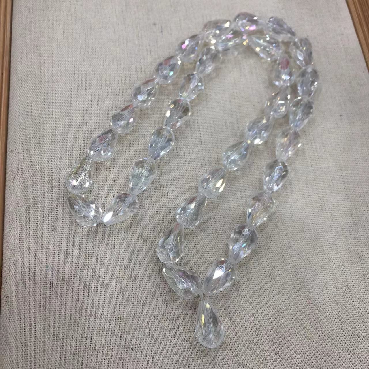 典藏级.冰玻水滴项链送礼自戴 多样发其一