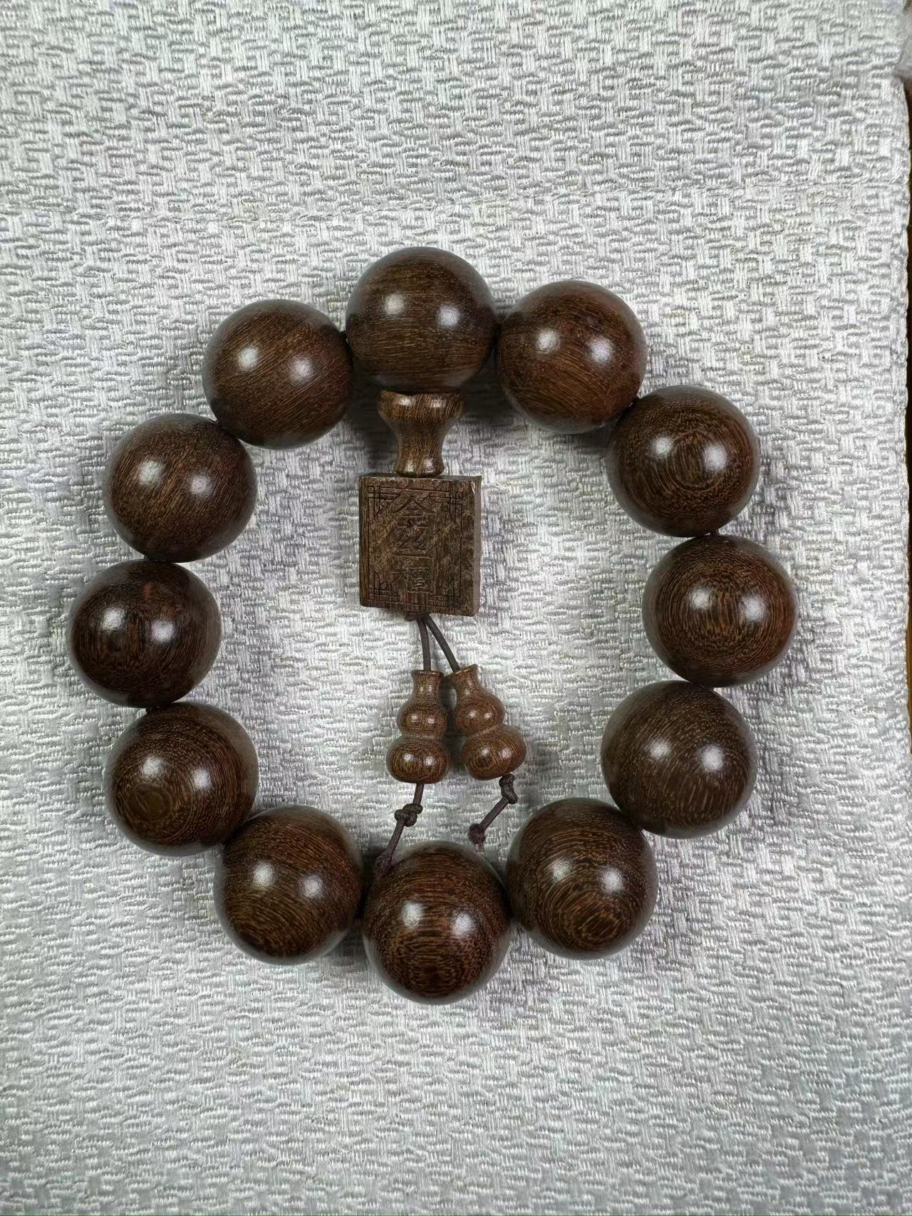 Q0001/金丝檀/单圈一串