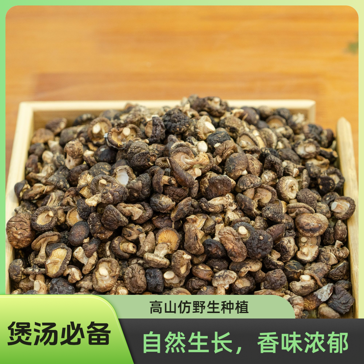 四川高山精选仿野生种植小香菇十足干货煲汤必备全剪脚易清洗