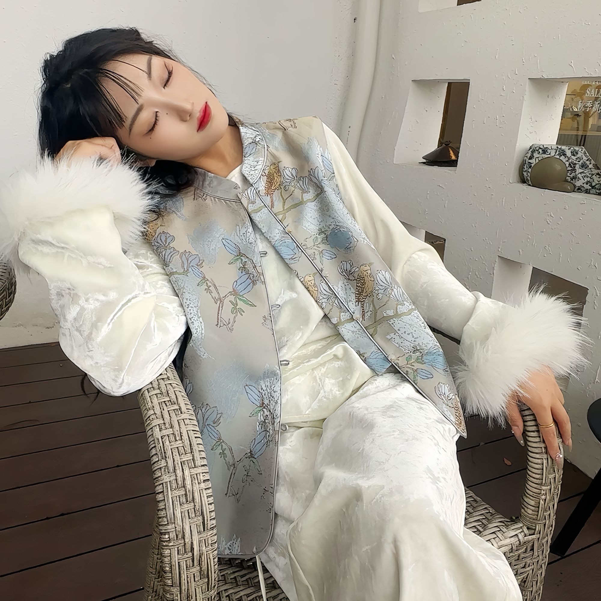 【星空】SHIYUE新中式宽松禅意马甲双面双穿秋冬加厚马甲