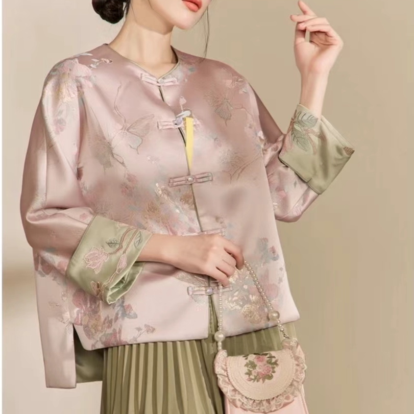 【兰亭序】新中式2024秋季新款宽松禅意外套