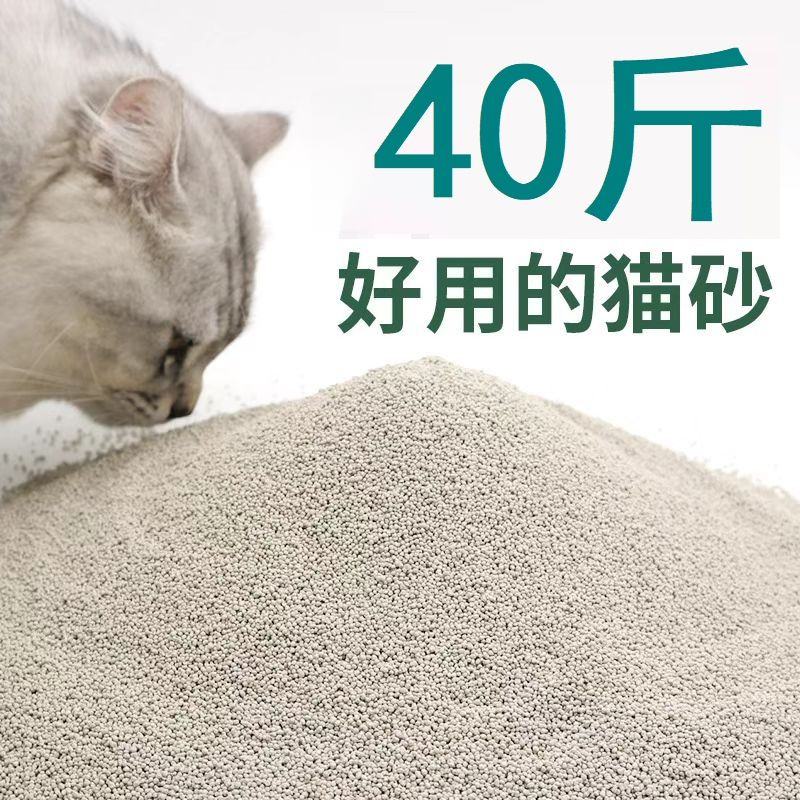 小米砂猫砂小颗粒猫砂除臭低尘5kg40斤20斤耐用速结团不沾底 吸水