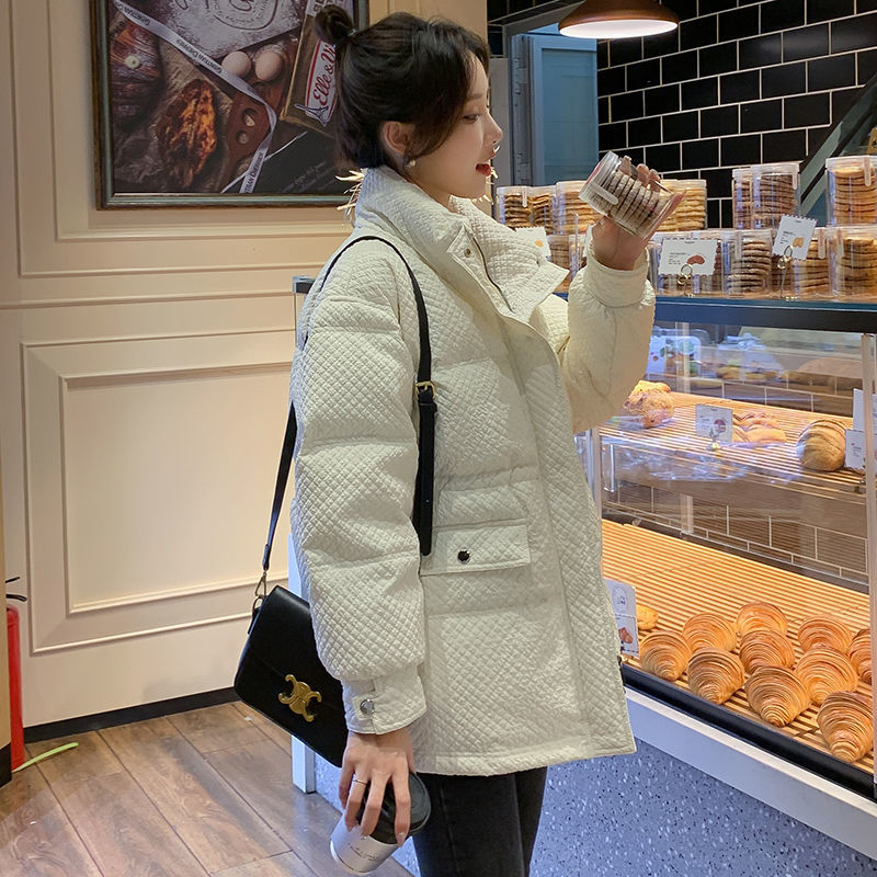 羽绒服新款爆款羽绒棉服女士女款中长款季韩版小香风加厚