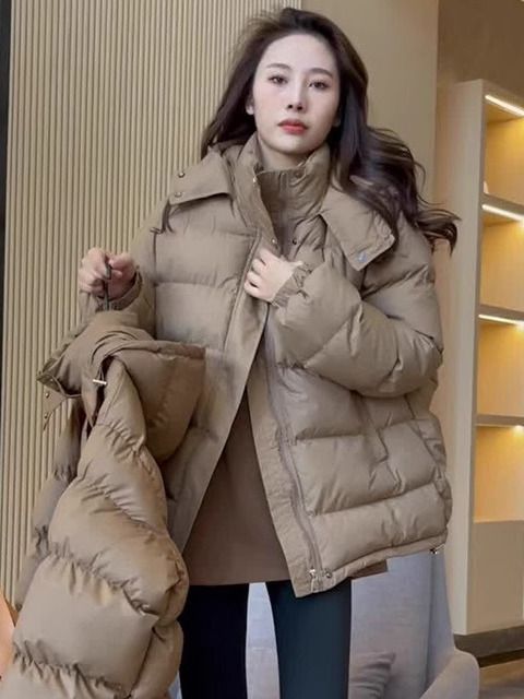 羽绒棉服新款爆款特大码300斤胖MM加厚羽绒女士女款秋宽松长