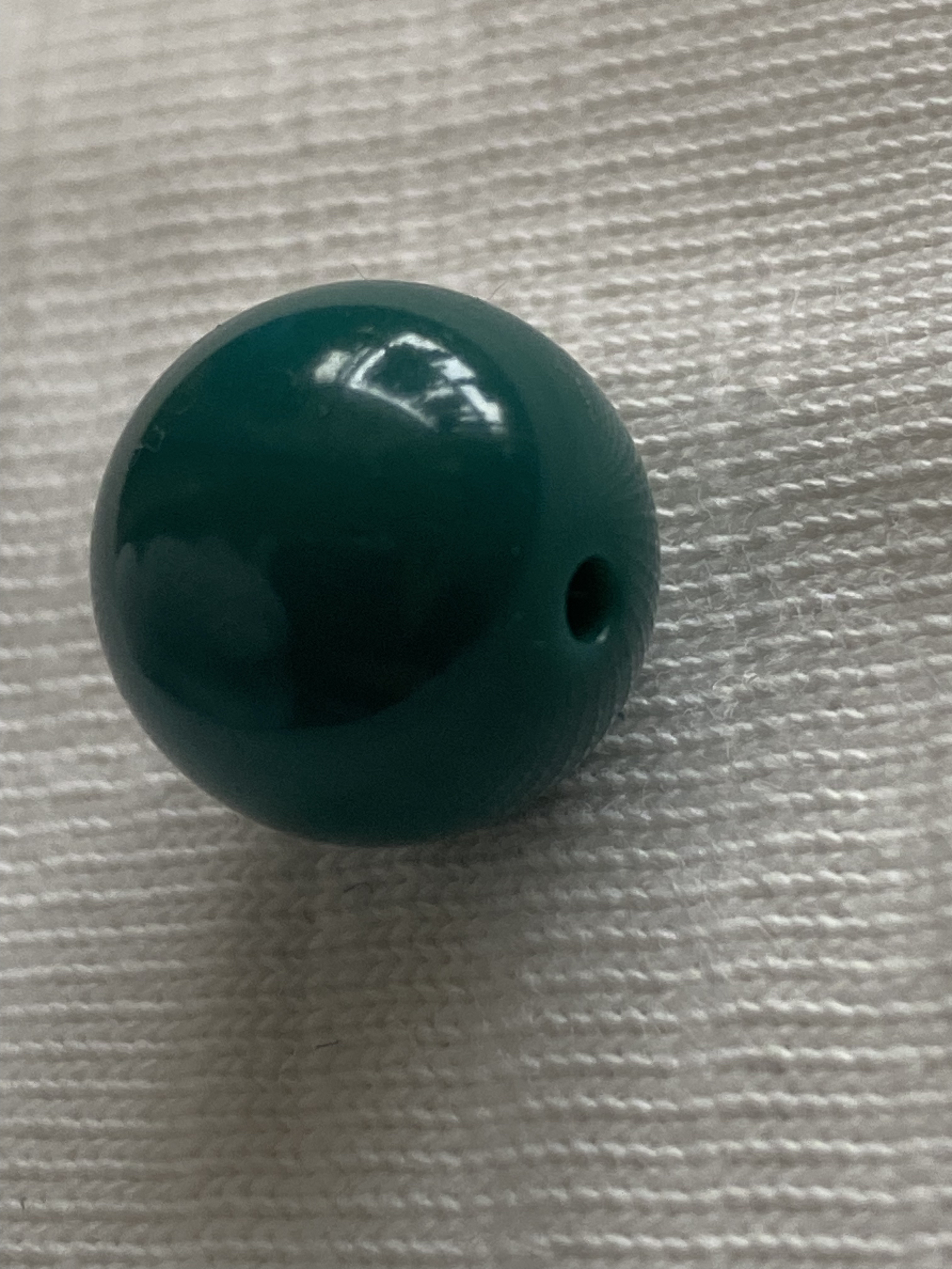 原矿高瓷高色绿松石手盘圆珠