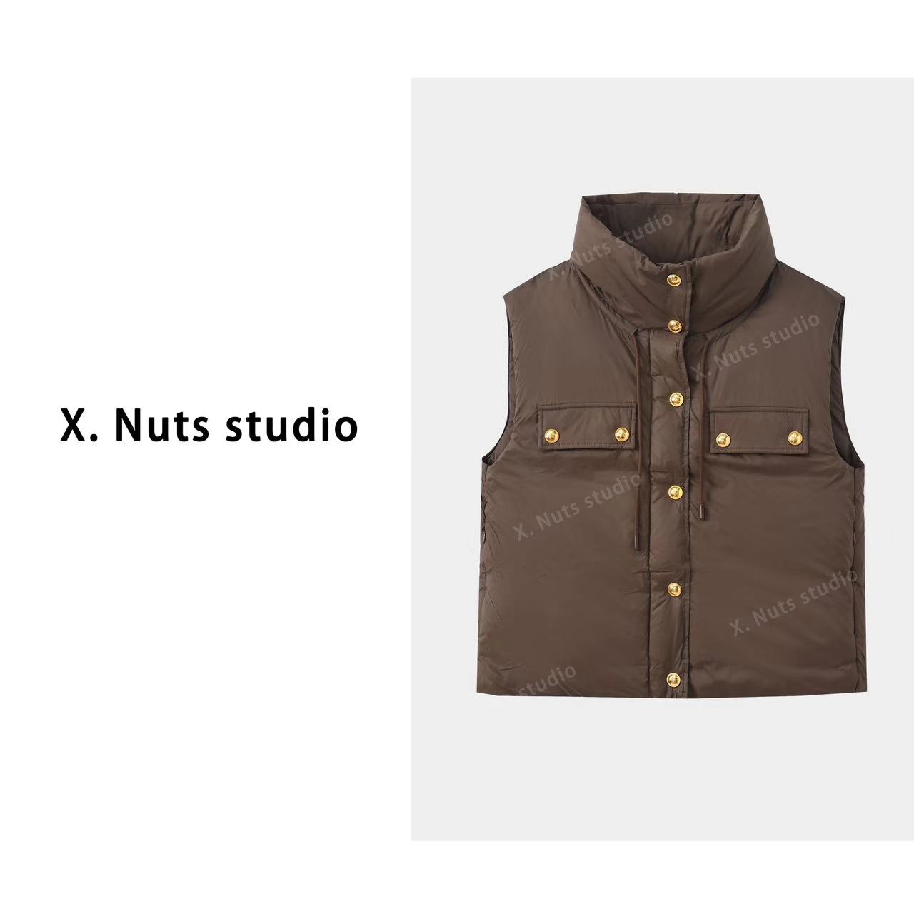 “X.Nuts-轻盈篇章”秋冬轻奢定制设计师款百搭羽绒马甲