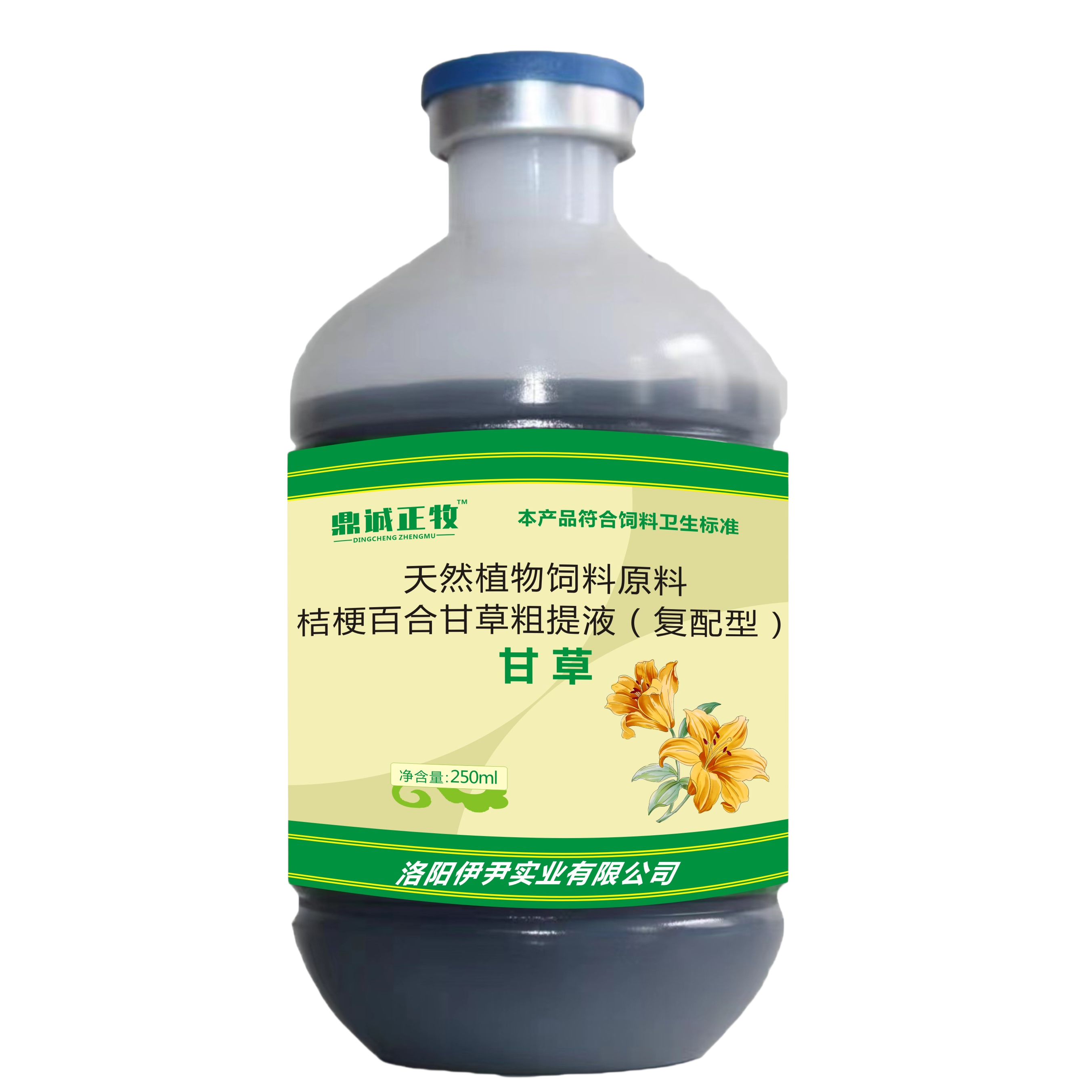 鼎诚正牧鸡兽用鸡鸭鹅鸽子禽用呼吸道鸡养甘草粗提液天然麻杏石甘