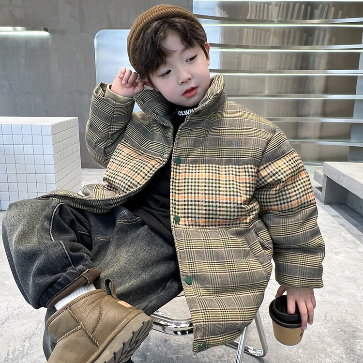 痞帅男童羽绒服冬季加厚2024新款小儿童冬装外套上衣时尚厚款潮洋