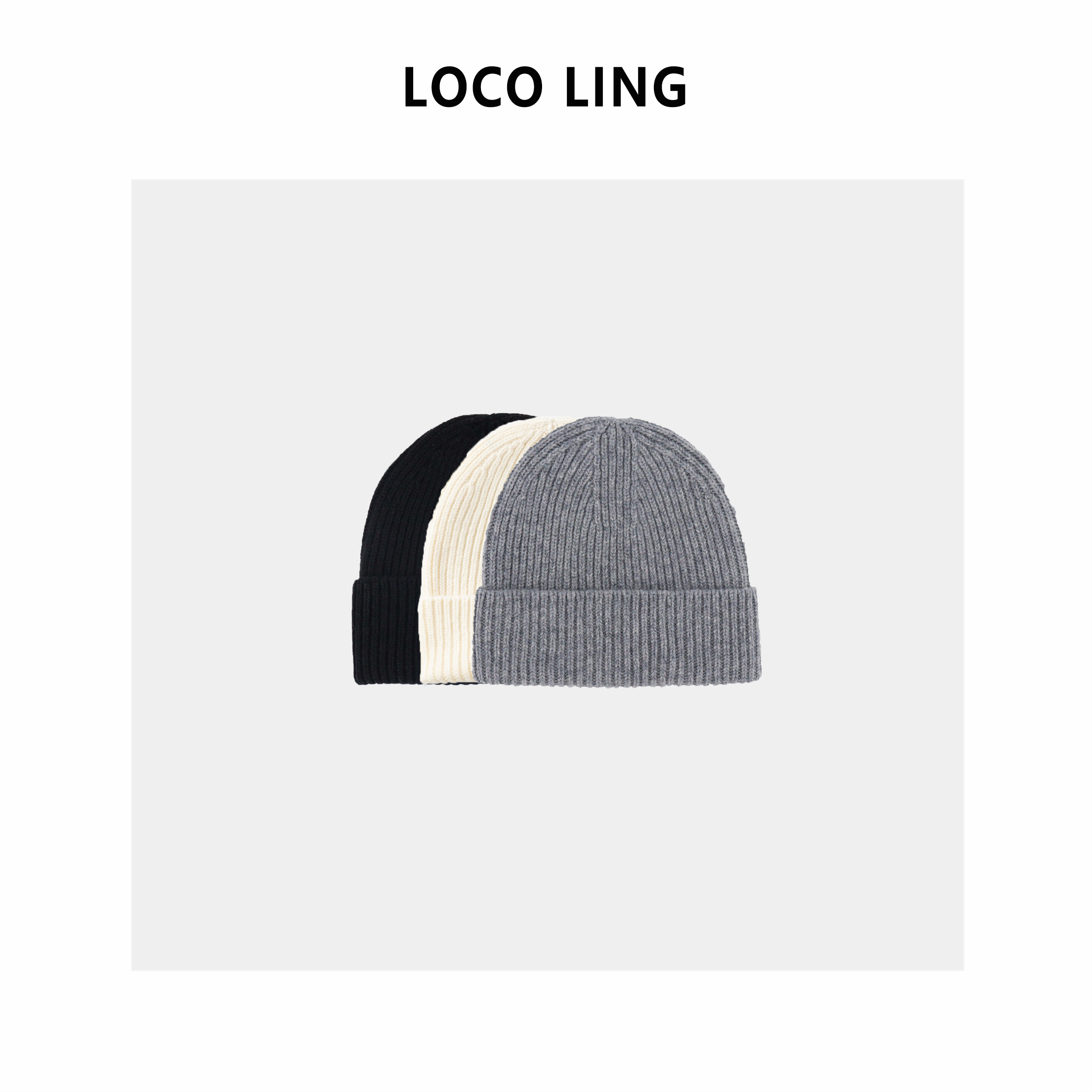 LOCO LING温暖 帽型贼绝！100%绵羊毛针织帽LOMZ01