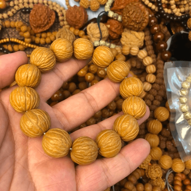 直播专享 原皮猴头核桃手串14-15mm左右猴头核桃文玩