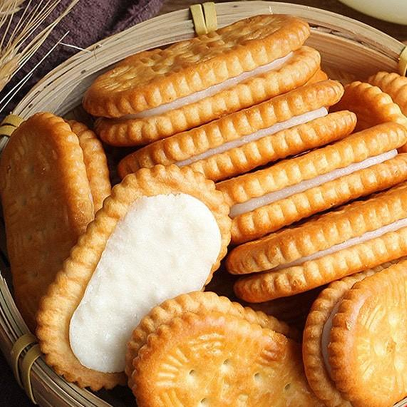 香蕉味夹心饼干经典童年休闲怀旧香酥香甜零食儿时美味早餐营养