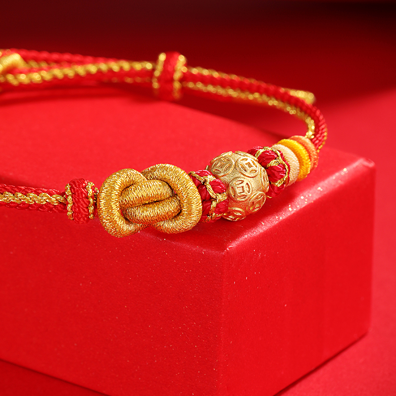 合金布艺手链 古法手工编织红绳2026年
