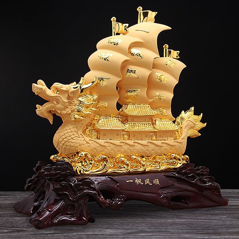 一帆风顺帆船摆件工艺品乔迁新居送礼开业礼品