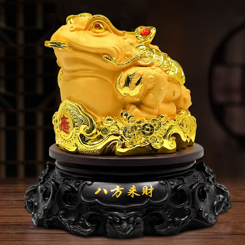 八方来财金蟾摆件工艺品装饰公司开业礼品