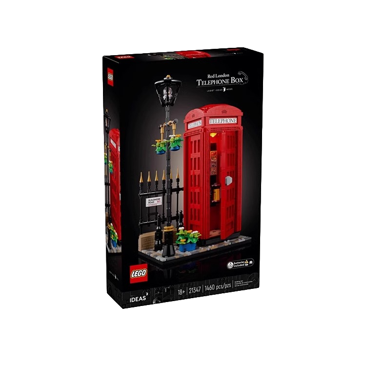 LEGO/乐高【冠希专属】IDEAS系列21347伦敦红色电话亭