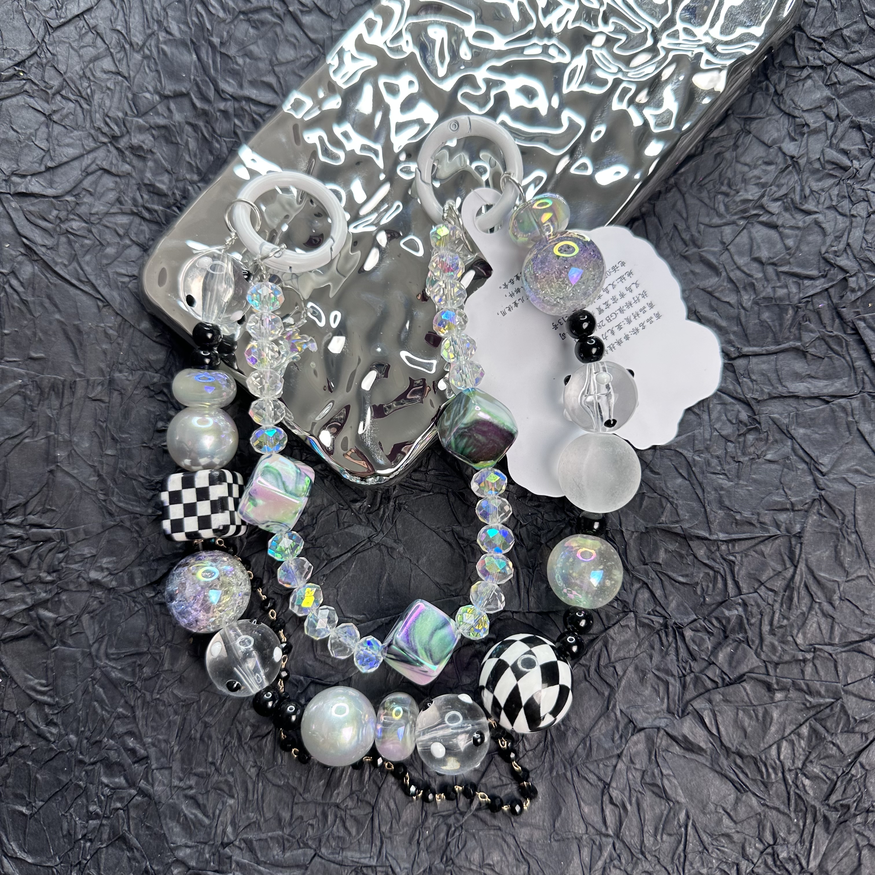 各类手工串珠配饰DIY配件饰品手工制作手机链钥匙链