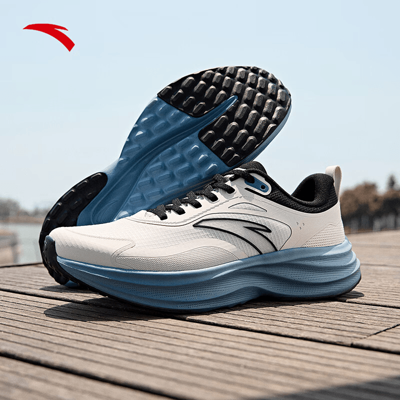 【安踏轻云】轻质男士透气休闲跑鞋网面防滑耐磨运动鞋112445506