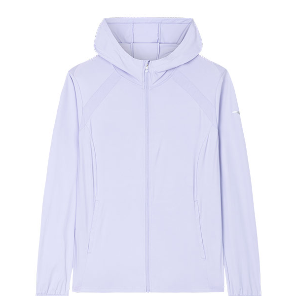 安踏【绝绝紫】冰肤防晒服女子2024夏季连帽运动薄外套/162427705