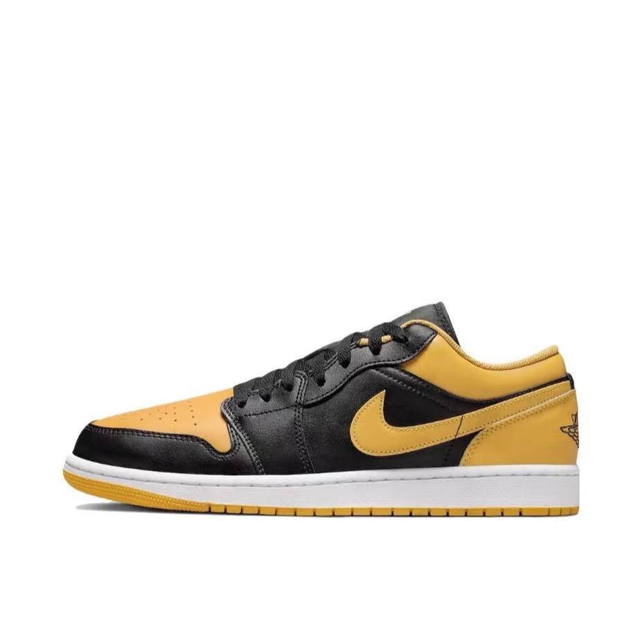 Air Jordan 1 Low AJ1 黑黄 低帮 复古篮球鞋 553558-072
