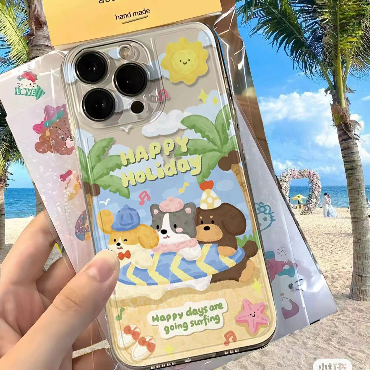 防摔海边动物合集适用iPhone15手机壳14promax软壳13pro透明12/11