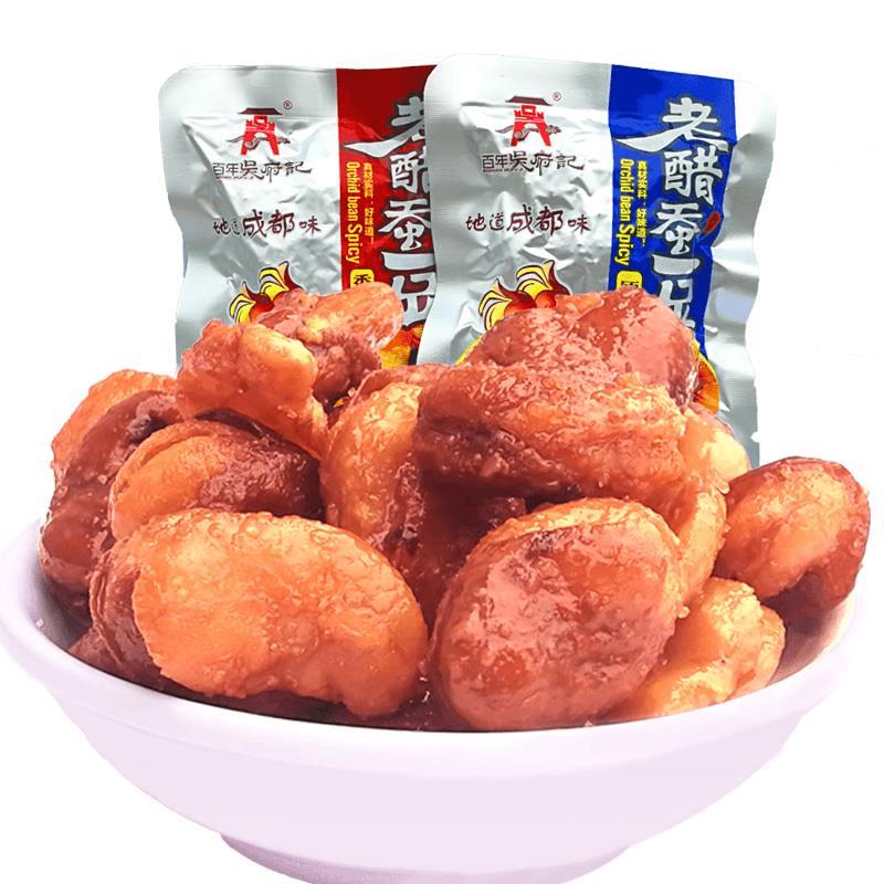 川百年吴府记老醋蚕豆糖醋胡豆醋味豌豆特产成都小零食