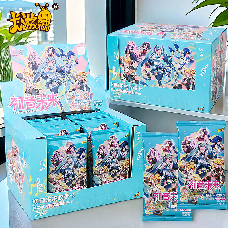 卡片初音未来收藏卡初见包第2弹青春交曲会唱歌的卡牌39限定礼盒