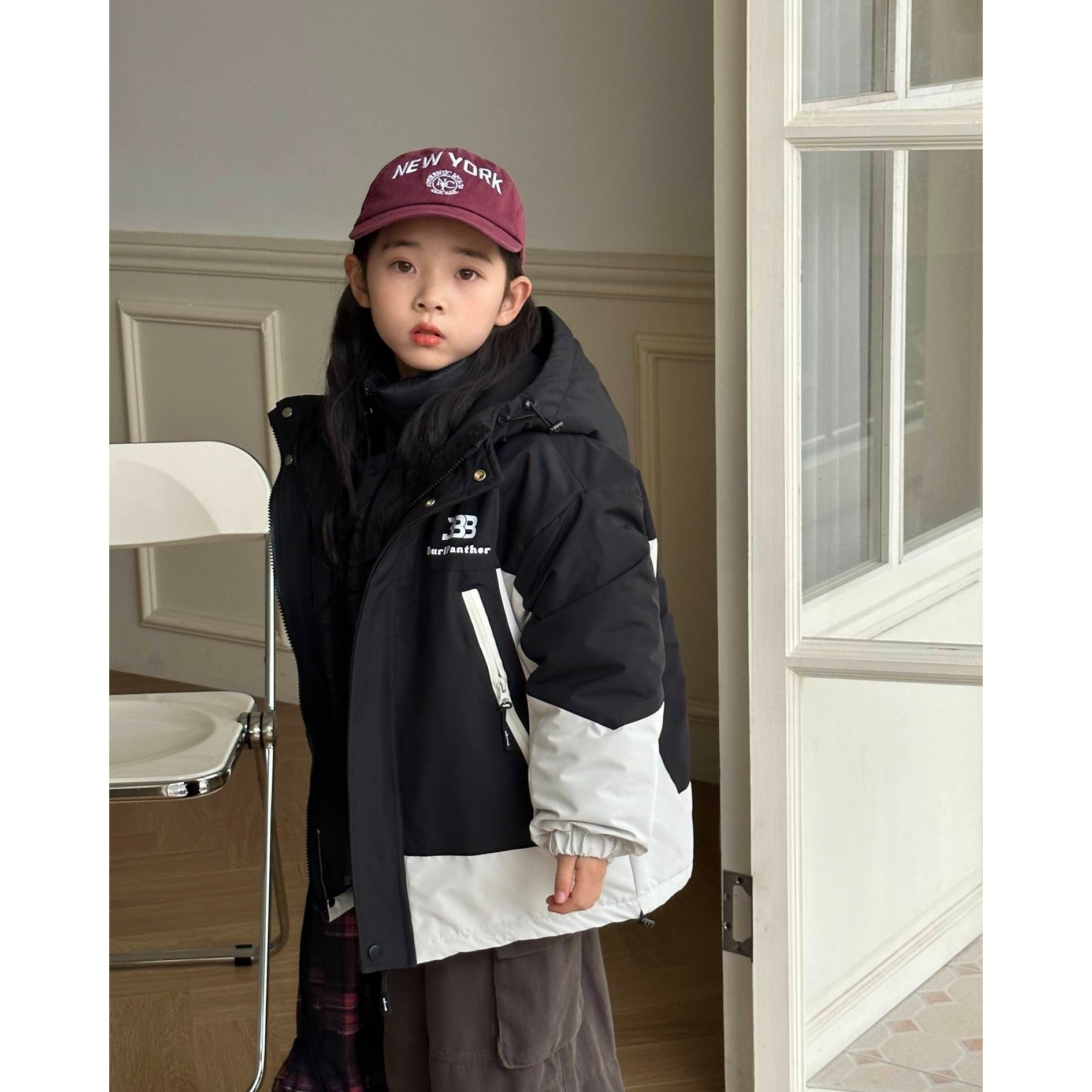 【门店899！极寒服三合一冲锋衣羽绒服】儿童白鸭绒派克外套BK29001