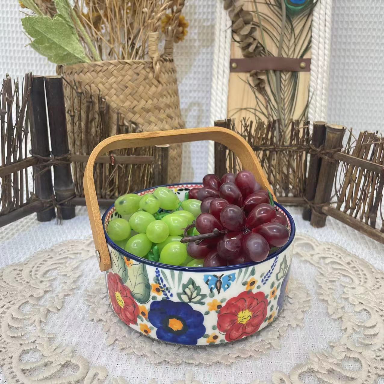 【SILISIA/出口原单】手绘西里西亚-6英寸水果碗