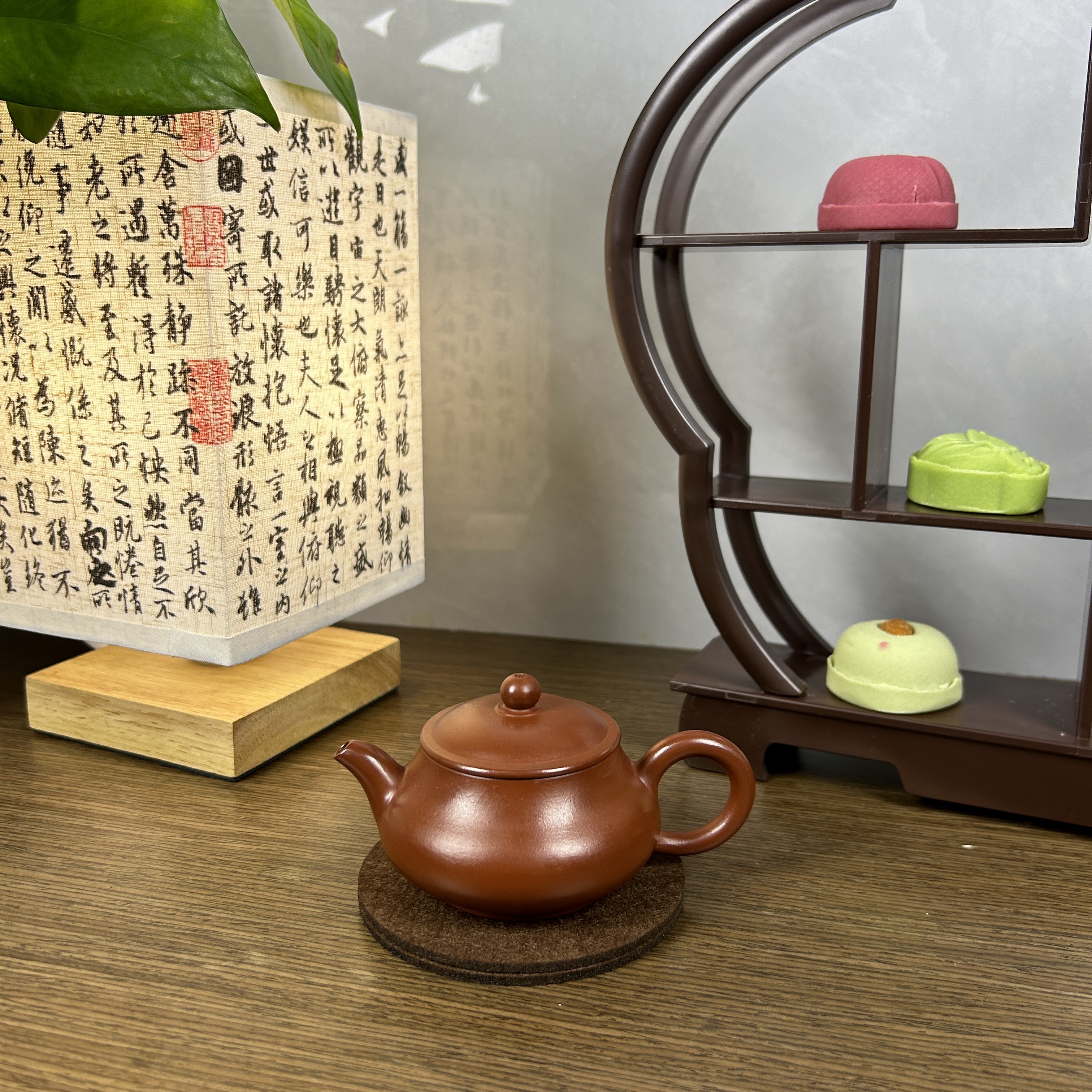 明炉壶潮州原矿朱泥壶纯手工制作全手工拉胚泡茶壶红泥茶具茶壶