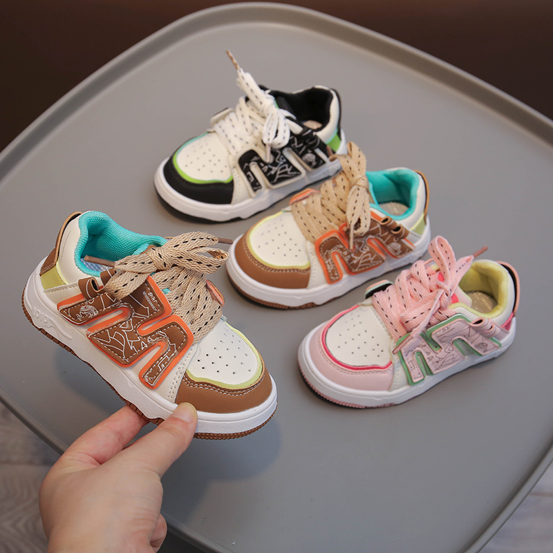 儿童鞋子2023春秋新款男童运动鞋女童板鞋低帮宝宝休闲鞋小童潮牌