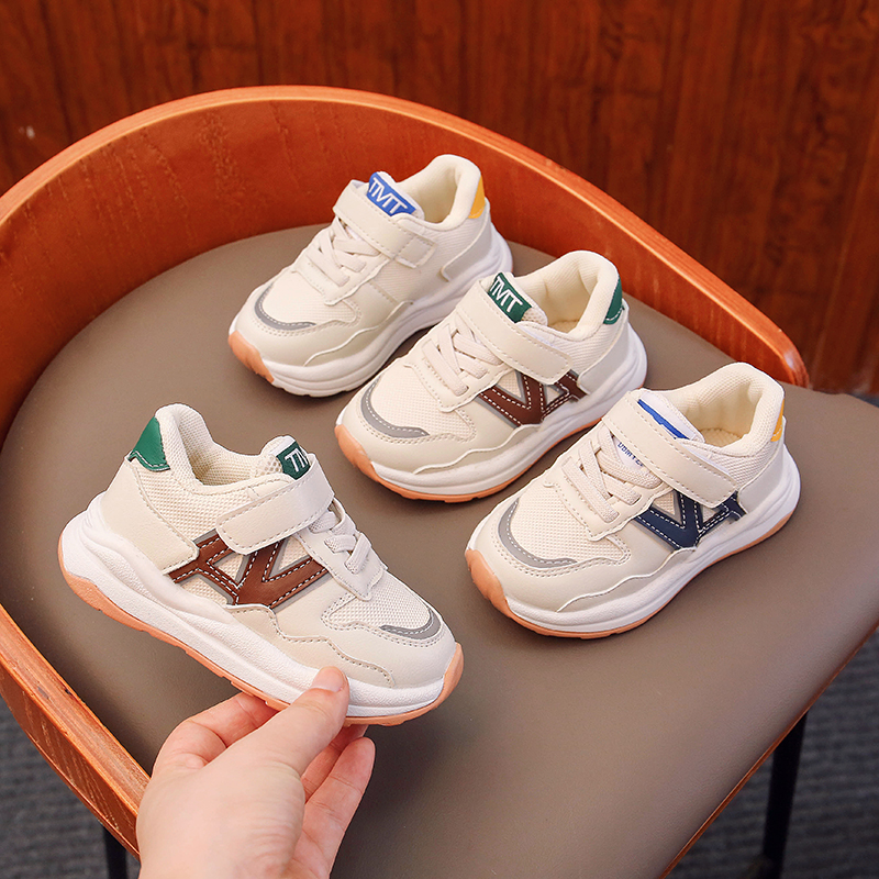 春秋儿童网面运动鞋男童透气网鞋女童休闲旅游鞋小童宝宝软底板鞋