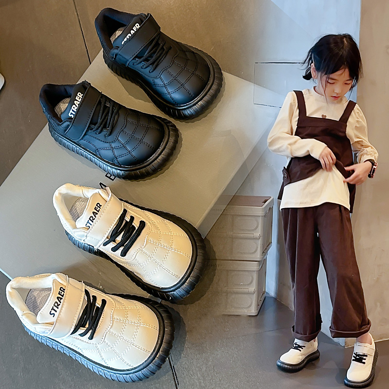 女童鞋子春秋款2023新款儿童运动鞋女孩软底小白鞋中大童休闲板鞋