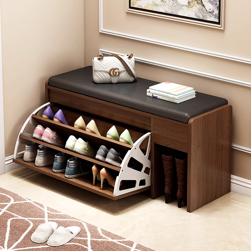 【和辉家具】换鞋凳家用门口翻斗鞋柜结实带隔板收纳柜鞋柜坐凳