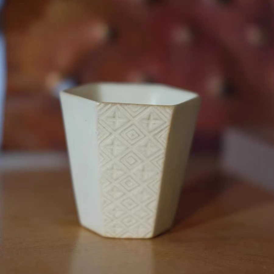 【观一茶堂】观一器景德镇陶瓷六方杯主人杯创意品茗杯单只家用