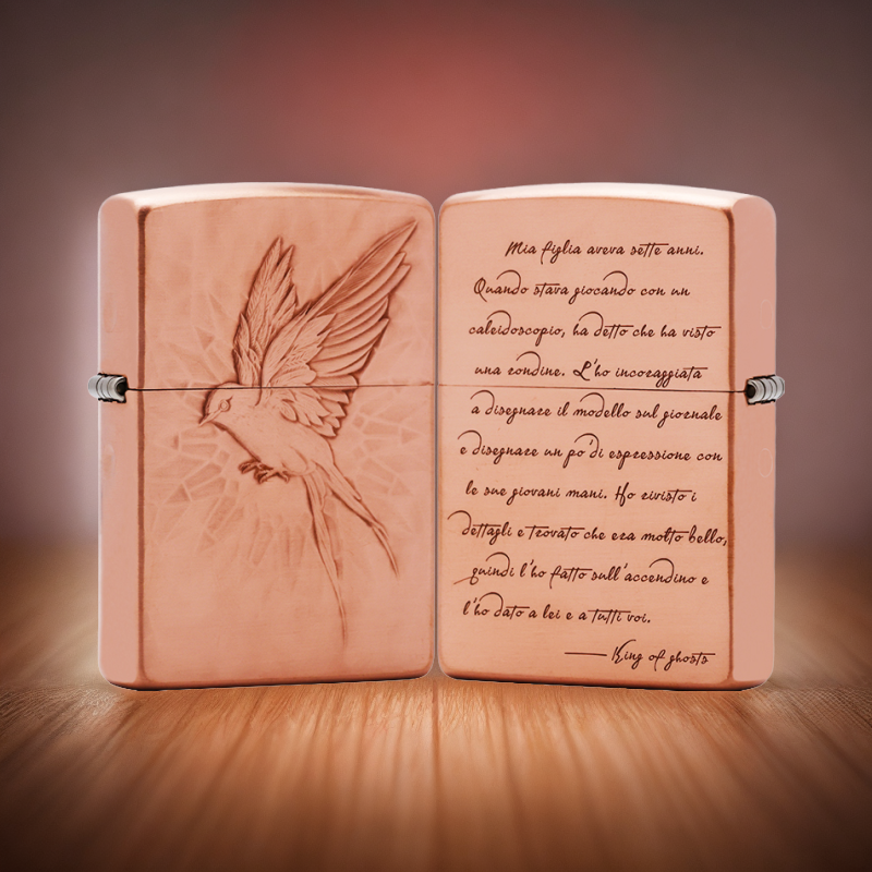 ZIPPO/之宝紫铜机【万花筒】 原装正品煤油防风打火机KF-DF