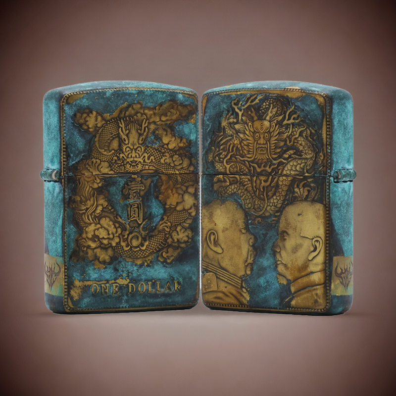 ZIPPO/之宝【大头】盔甲正品煤油打火机KF-DF