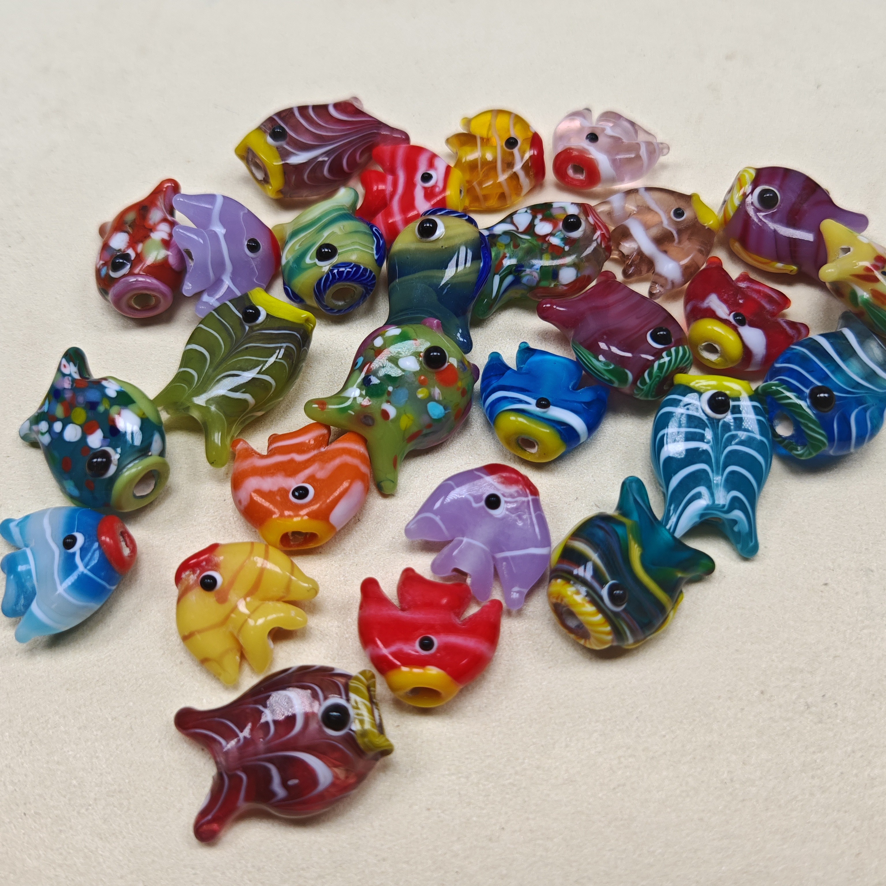 琉璃小鱼配饰（约20mmX25mm）（随机发货）