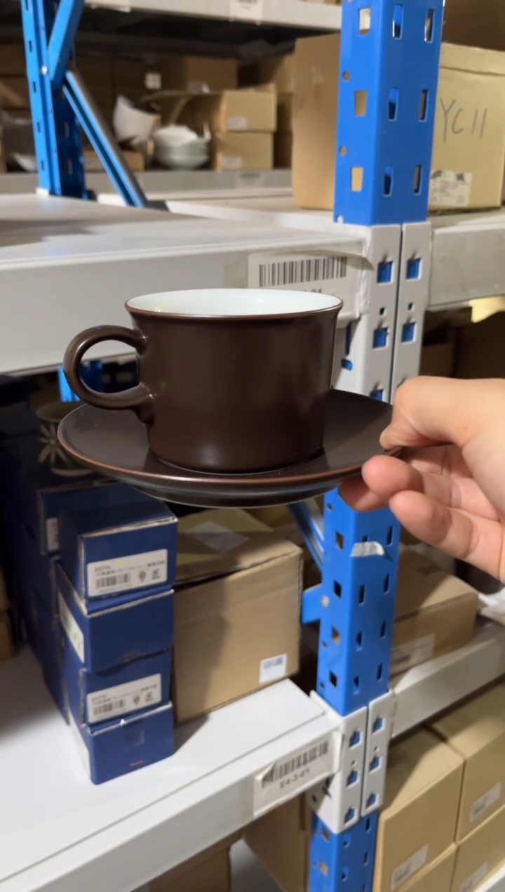 【闪购商品】瓷片白山　オネスト　コーヒー Ｃ＆Ｓこげ茶