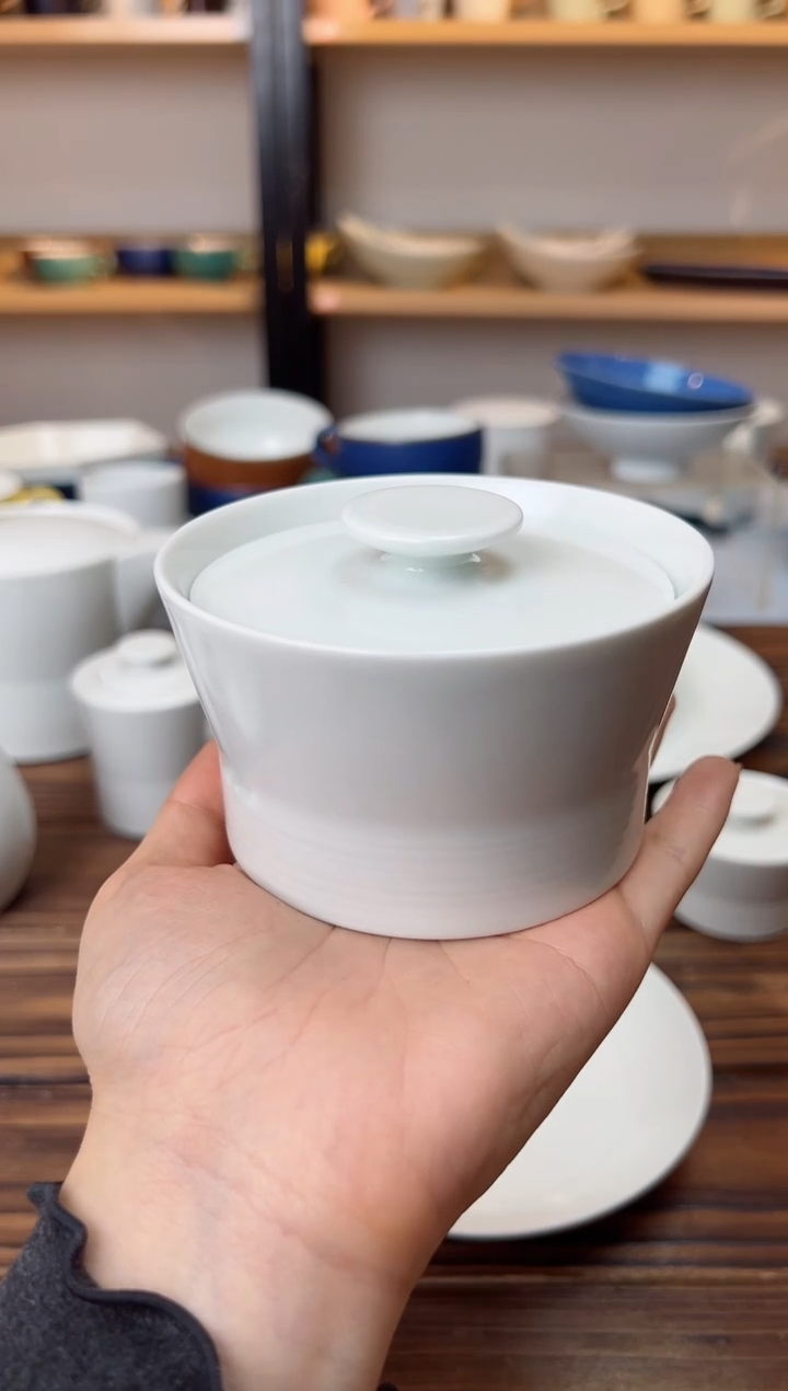【闪购商品】瓷碗白雾 炖盅（大）