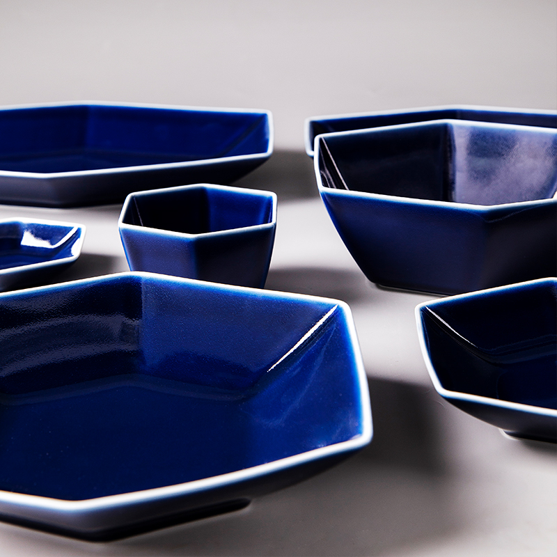 西海SAIKAI波佐见烧白山kikkou日式简约陶瓷餐具深盘日本进口盘子