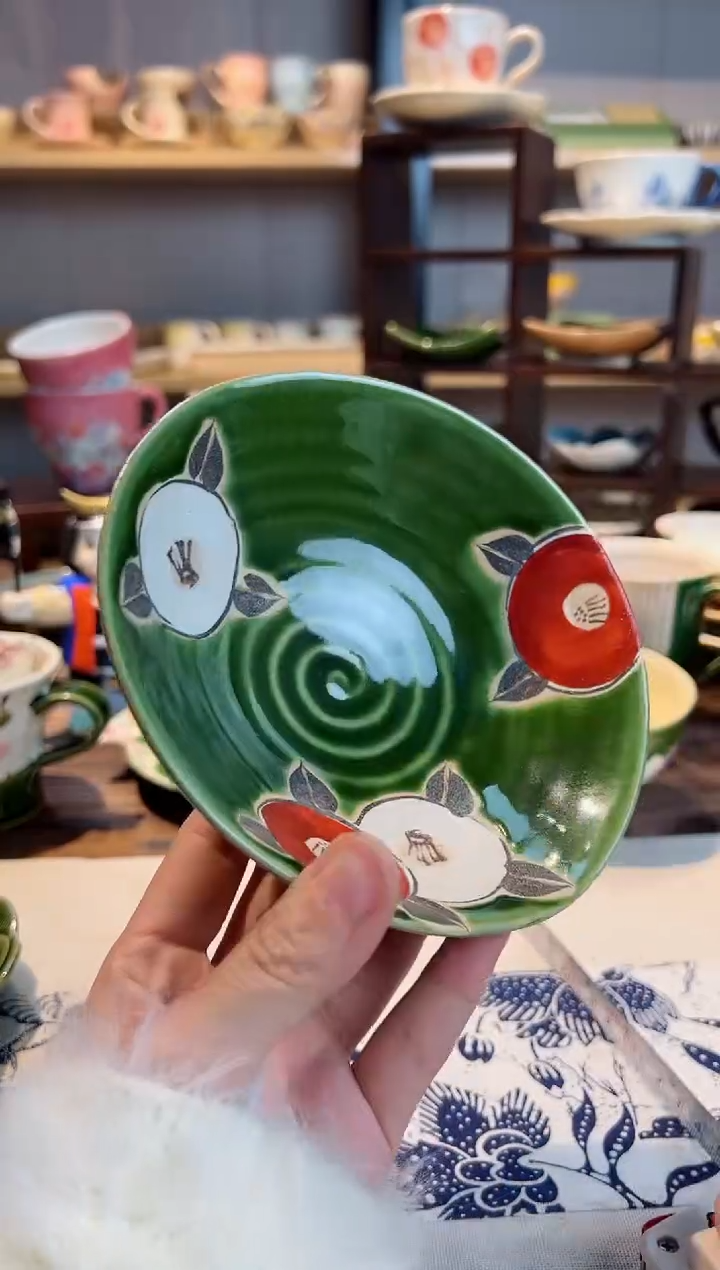 【闪购商品】瓷碗夢つばき　小鉢揃（单只）