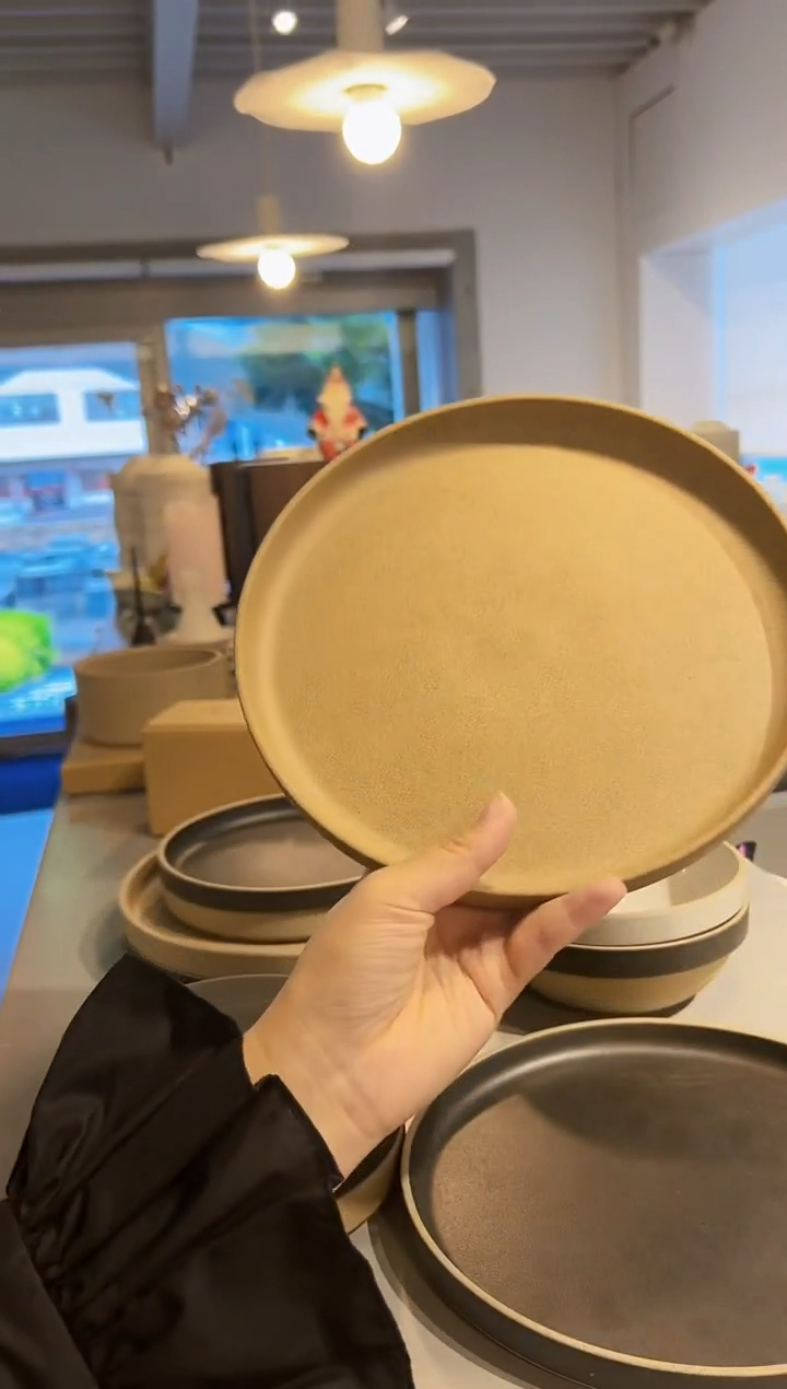 【闪购商品】瓷碗魄色林中盘（棕）