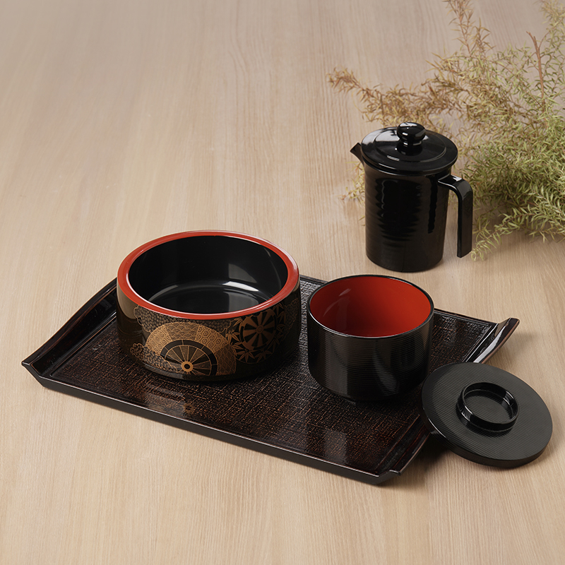 日本原装进口漆器日式家用复古饭碗