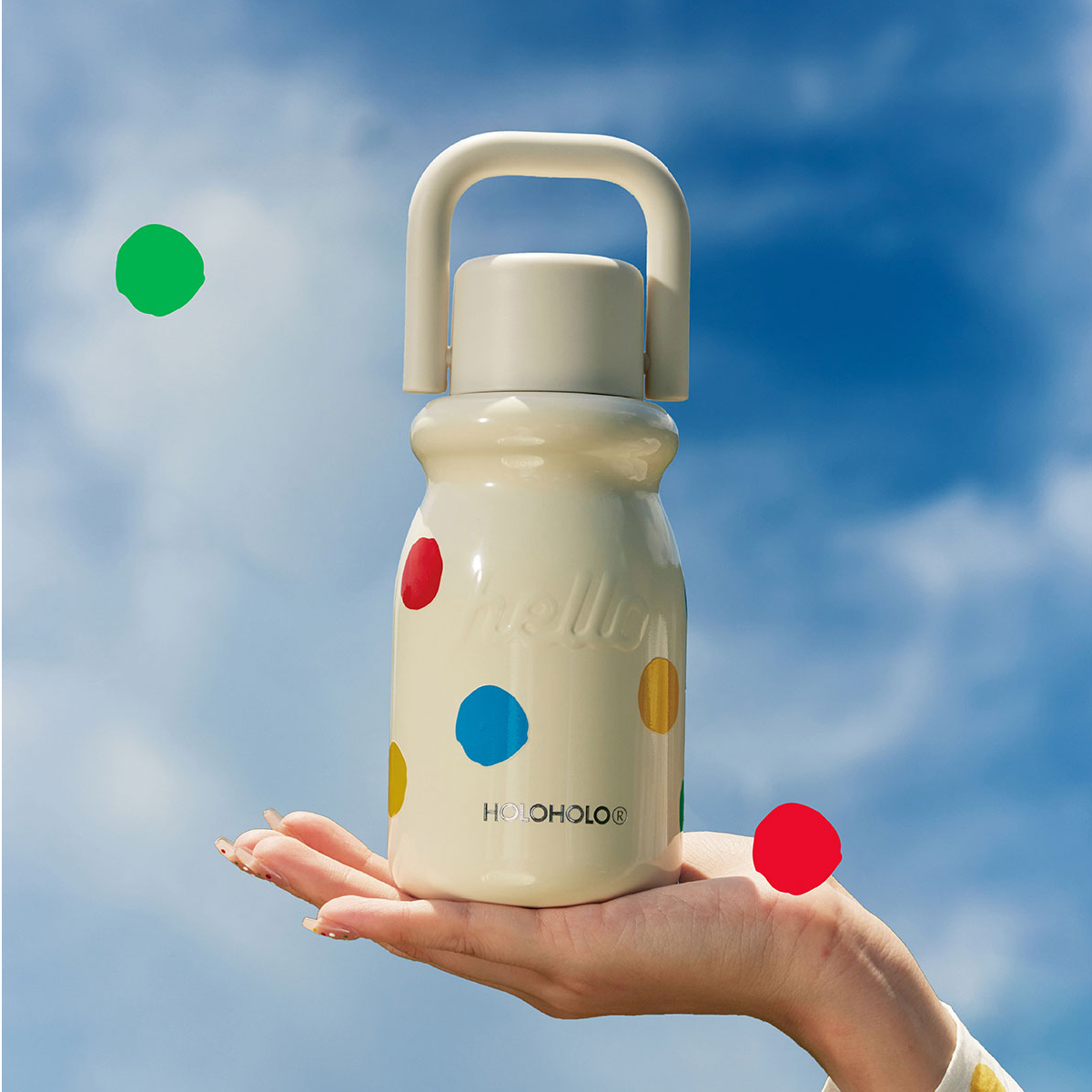 HOLOHOLO小奶杯子女新款2024随行高颜值保温杯小巧便携不锈钢水杯