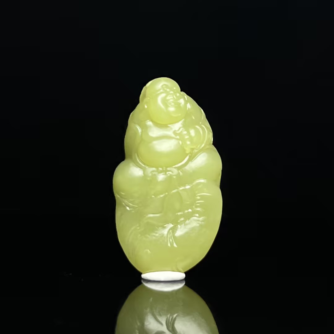 【豫人豫品】天然和田玉吊坠高端珠宝手工精雕挂件毛货定制C2686