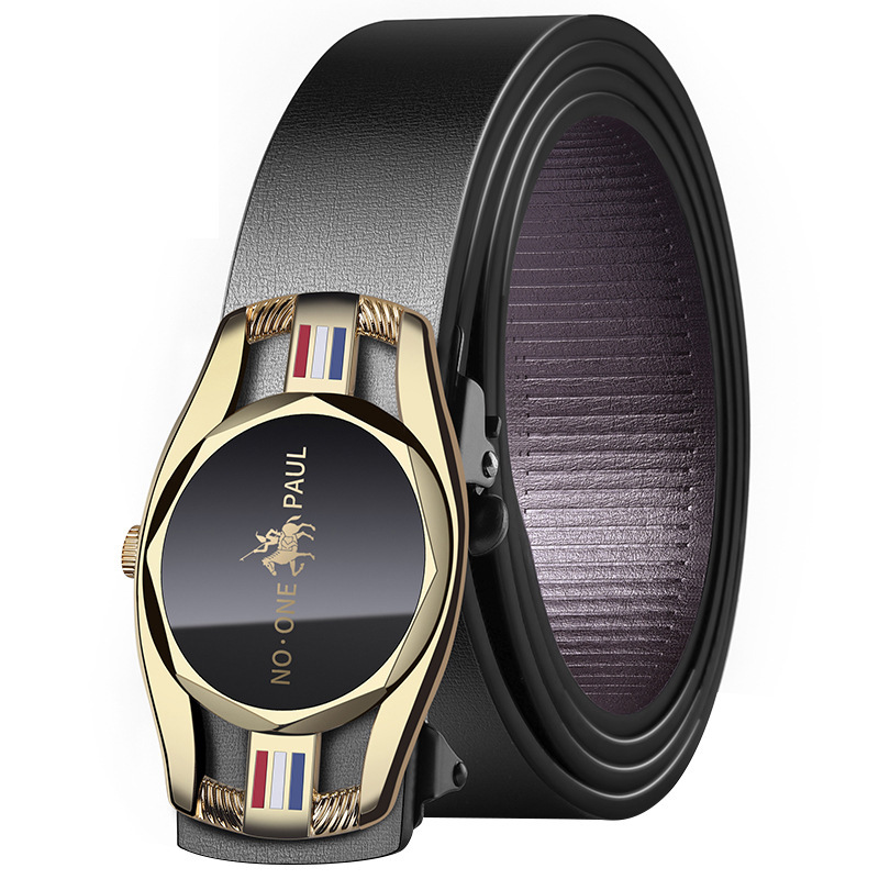 保罗轻奢POLO时尚腰带经典男士皮带自动扣商务百搭时尚裤带男款